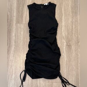 Black Ruched Dress